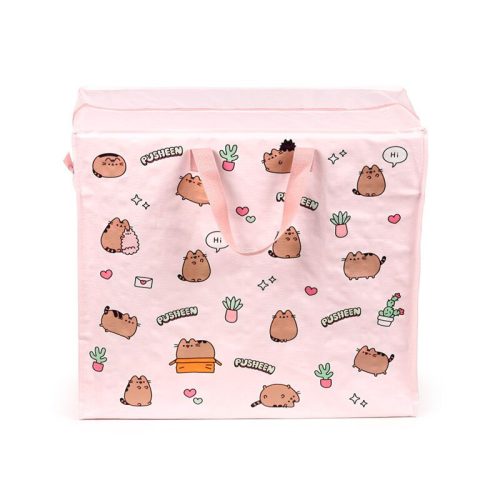 Pusheen mintájú tárolózsák / szennyestartó