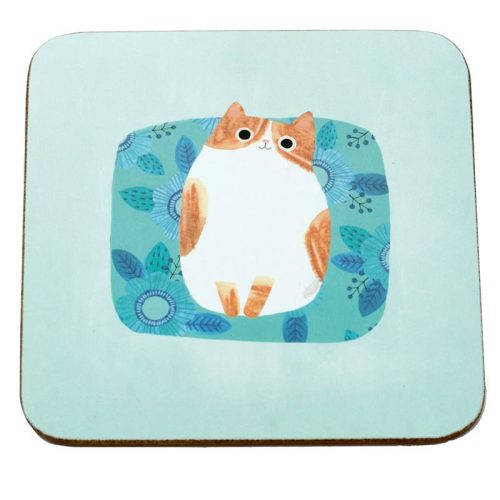 Bögre és Poháralátét Szett - Űrmacska - Planet Cat - Angie Rozelaar