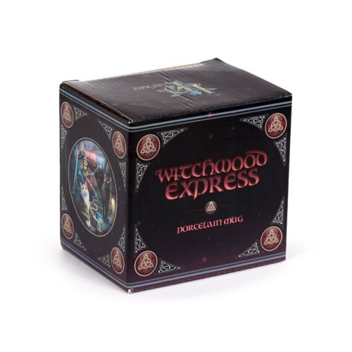 Porcelán bögre díszdobozban- Witchwood Express Cats - Lisa Parker